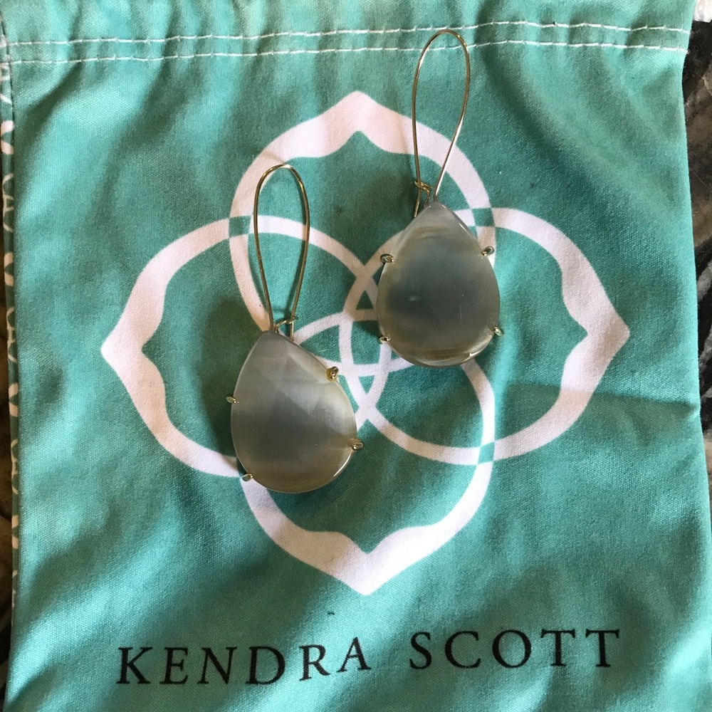 Gray Kendra Scott earrings